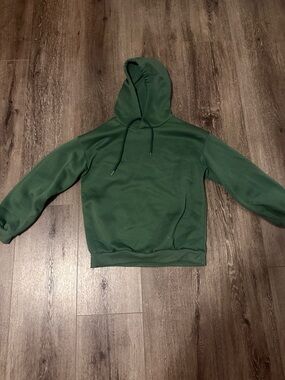 SHEIN Men's Dark Green Pullover Hoodie